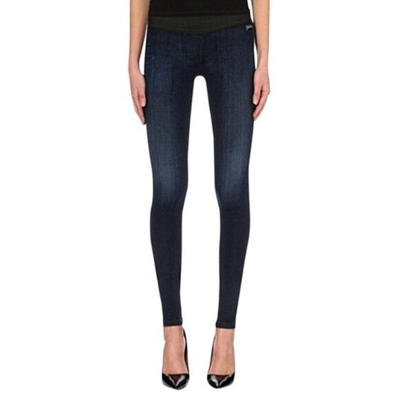 Goldsign Zebra Denim Long Leggings - Picture 1 of 7